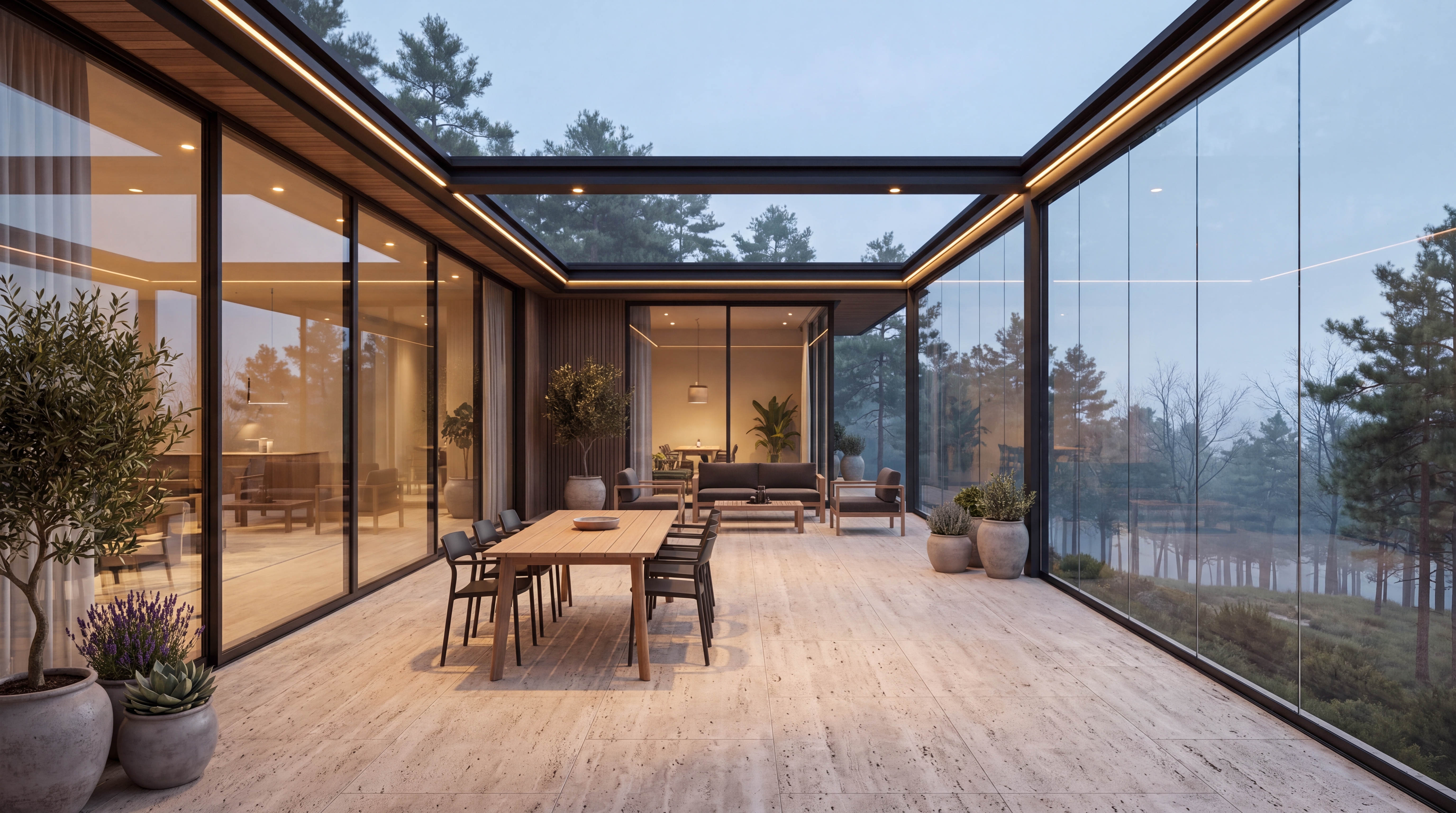Ahşap Konsept Özel Çatı Teras Pergola